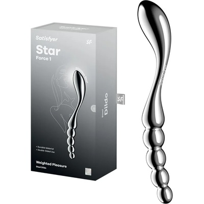 Метално дилдо с два стимулиращи края, 21см. - Steel Dildo Star Force 1 (D-244936)