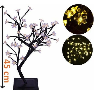 Nexos 5978 Dekoratívne LED osvetlenie - strom s kvietkami, teple biele