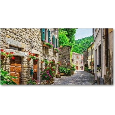 Moderný sklenený obraz z fotografie očarujúce ulička 100x50 cm