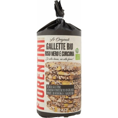 Fiorentini bio ryžové chlebíky z čiernej ryže s kurkumou 100 g