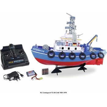 Carson RC Coastguard TC-08 loď modrá RTR 2,4GHz 1:24