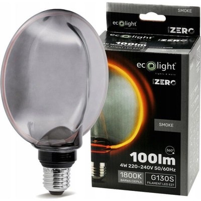 Eco light Dekoratívna LED žiarovka E27 4W 100lm G130 rada ZERO