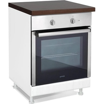 Matis Кухненски шкаф долен за вградена фурна rustic d60 r бял