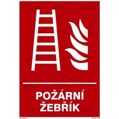 Grafiko | Požární žebřík - Text obrázku Požární žebřík, Materiál Plast, Rozměr 297x210mm