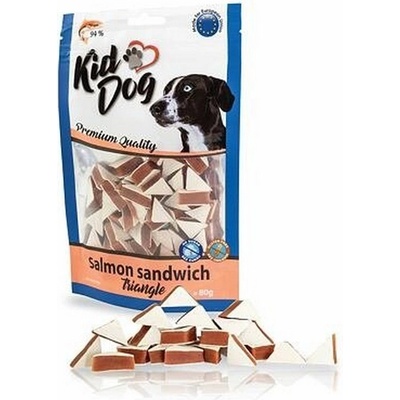 Kid Dog Lososové sedvičové trojuholníky 80 g