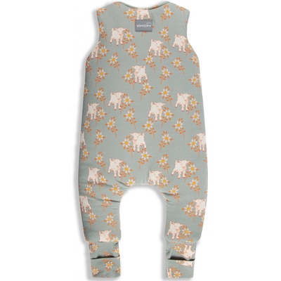 Sleepee spací pytel s nohavicemi Vintage Animals Sky Blue Cream – Zboží Dáma