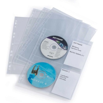 DURABLE Джоб за CD/DVD, с място за етикети, 10 броя (1070160109)