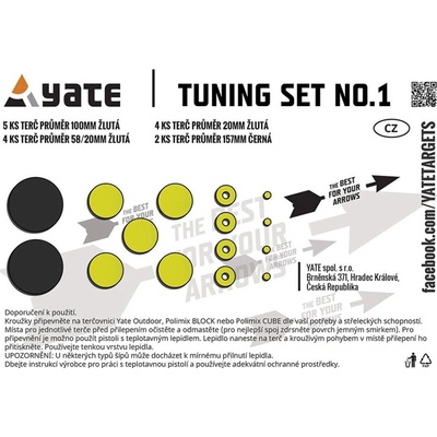 YATE Terčovnice TUNING SET No.1