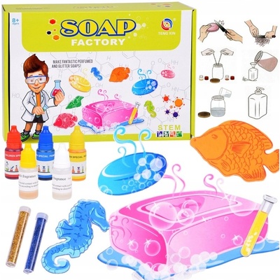 JOKO Výtvarná Kreatívna Sada Pre Deti na Výrobu Mydla + Voňavé Arómy a Farby