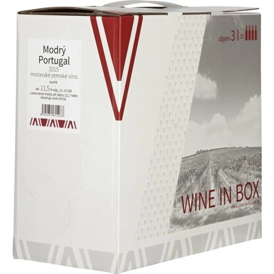 Vinařství Vajbar Modrý Portugal Červené 12% 3 l (karton)
