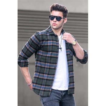 Madmext Мъжка риза 4669 - Каки 288951 (288951_Хаки)