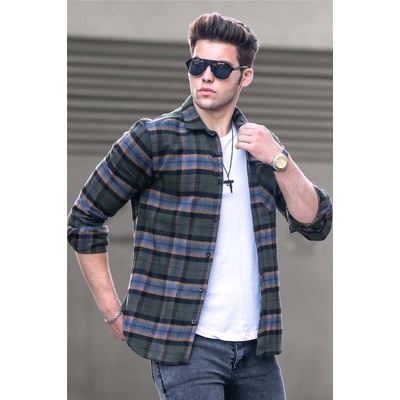 Madmext Мъжка риза 4669 - Каки 288951 (288951_Хаки)