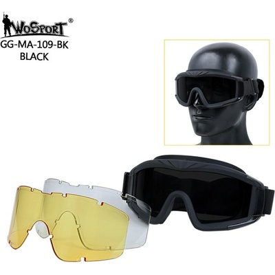 Brýle Wosport Ochranné Desert Storm černé