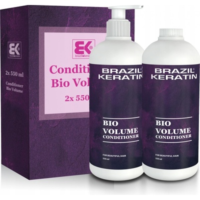 Brazil Keratin Bio Volume Conditioner 2 x 550 ml dárková sada