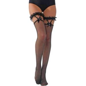 Q-Lingerie Мрежести чорапи с панделки Paris Hollywood H2148