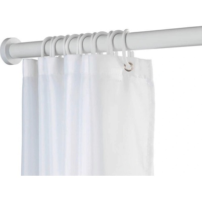 Wenko Bílá teleskopická tyč do koupelny Wenko Luz, délka 70-115 cm