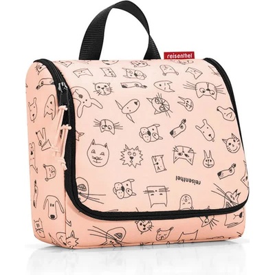 Детски несесер Reisenthel Toiletbag kids wash bag - Beige (Cats And Dogs Rose)