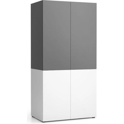 PLAN Kuchyňská policová skříň NIKA 1000 x 600 x 2000 mm grafitová