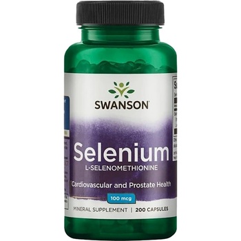 Image 1 of Swanson Selenium 100 mcg ( L-Selenomethionine ) [200 капсули]