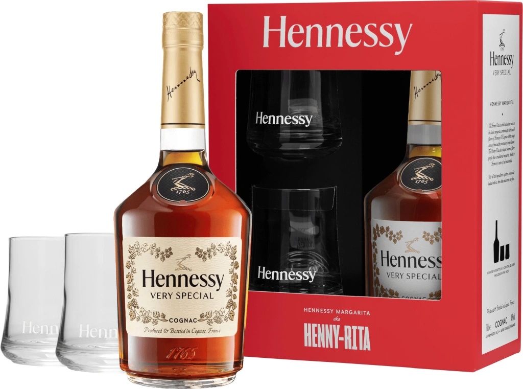 Hennessy Very Special + 2 skleničky 40% 0,7 l (karton) od 1 029 Kč