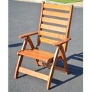 zahradní židle, křeslo RUSTIKA dřevěná, polohovací