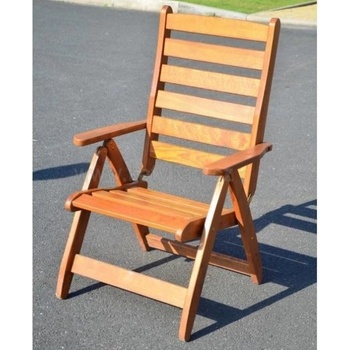 zahradní židle, křeslo RUSTIKA dřevěná, polohovací
