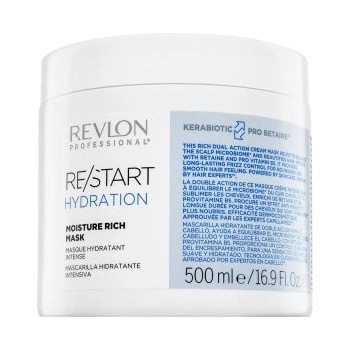 Revlon Restart Hydration Moisture Rich Mask подхранваща маска за коса с овлажняващо действие 500 ml