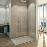 SanSwiss Душ кабина SanSwiss Easy STR4P 130 см, закалено стъкло с дебелина 8 мм, против котлен камък (STR4P1305007)