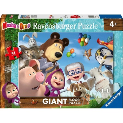 RAVENSBURGER Obrovské podlahové puzzle Máša a medveď 24 dielov