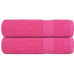 vidaXL Кърпи за баня FROGN 2 бр. Розови 100x150 см 360 г/м2 (137052)