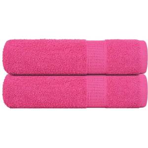 vidaXL Кърпи за баня FROGN 2 бр. Розови 100x150 см 360 г/м2 (137052)