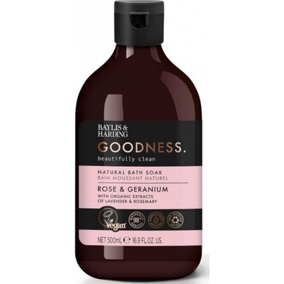 Baylis & Harding Rose & Geranium pena do kúpeľa 500 ml