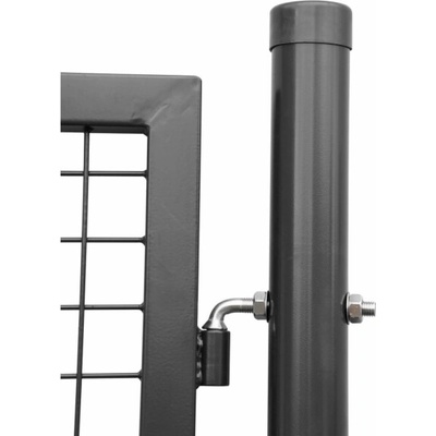 Strend Pro METALTEC ECO, 1000/1200/50x50 mm, čtvercový rám, antracit, jednokřídlý, zahradní, ZN+PVC,