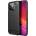 Mobi-Fon Силиконов кейс MBX Carbon, За iPhone 14 Pro (6.1), Черен (IPH-14PRO-001)