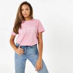 Jack Wills Дамска тениска Jack Wills Forstal Boyfriend T-Shirt Ladies - Pink