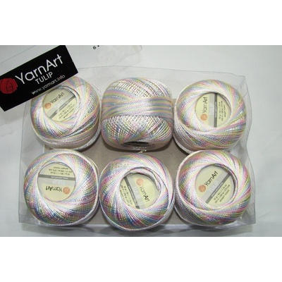 Kordonet lesklý TULIP 50g - 448 jemný melír