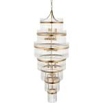 Endon Lighting 112793 - Пендел MARIETTA GRAND 21xE14/6W/230V месинг/прозрачен (EN0210)