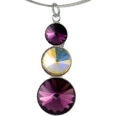 Klimm Přívěsek s křišťály Swarovski Elements Světle růžový 6882