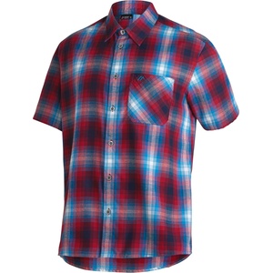 Maier Sports Мъжка риза с копчета Maier Sports Mauro Shirt - Salsa / Blue Aster / Check - размер 52 (EU) (033-1499-2813)