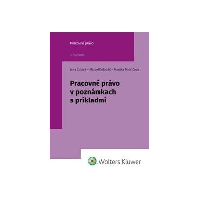 Pracovné právo v poznámkach s príkladmi - Jana Žuľová, Marcel Dolobáč, Monika Minčičová