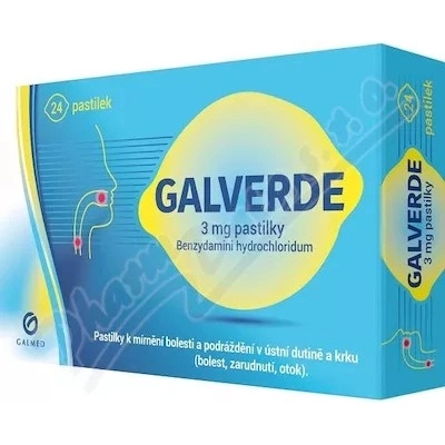 Galverde 3 mg Lemon 24 pastilek