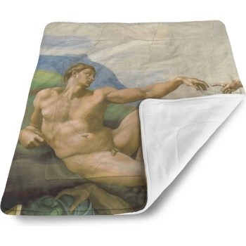 Sablio Detská deka pre bábätko Stvoření Adama Michelangelo Buonarroti
