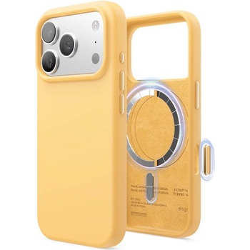 elago Силиконов (TPU) калъф с MagSafe за iPhone 17 Pro - Elago Magnetic Soft Silicone Case (тъмножълт) (ES17MSSC63PRO-SUN)