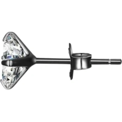 Olivie stříbrná náušnice ZORA BLACK 8750