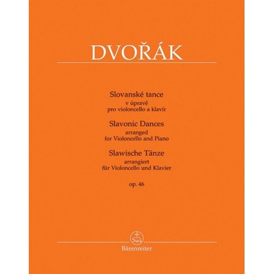 Slovanské tance op. 46 v úprave pre violončelo a klavír od Dvořák Antonín