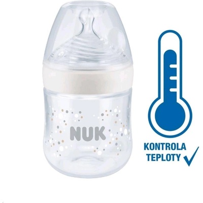 Nuk kojenecká láhev Nature Sense s kontrolou teploty bílá 150 ml