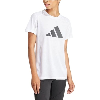adidas Dámske tréningové tričko s krátkym rukávom WE LOGO T WHITE/BLACK Biela