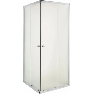 INVENA Душ кабина Invena Parla квадратна с плъзгащи се врати 90x90 хром матово стъкло (AK-48-191-O)