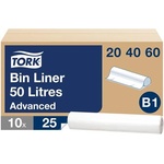 Tork Торби за събиране на отпадъци, 50 л, система b1, 25 бр. , tork, прозрачни 204060 (204060)