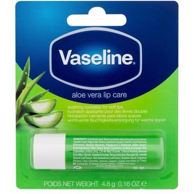 Vaseline Aloe Vera Lip Care успокояващ хидратиращ балсам за устни 4.8 гр